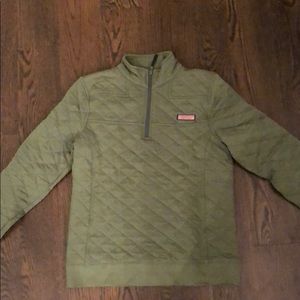 Vineyard Vines Shep Shirt Green Quilted